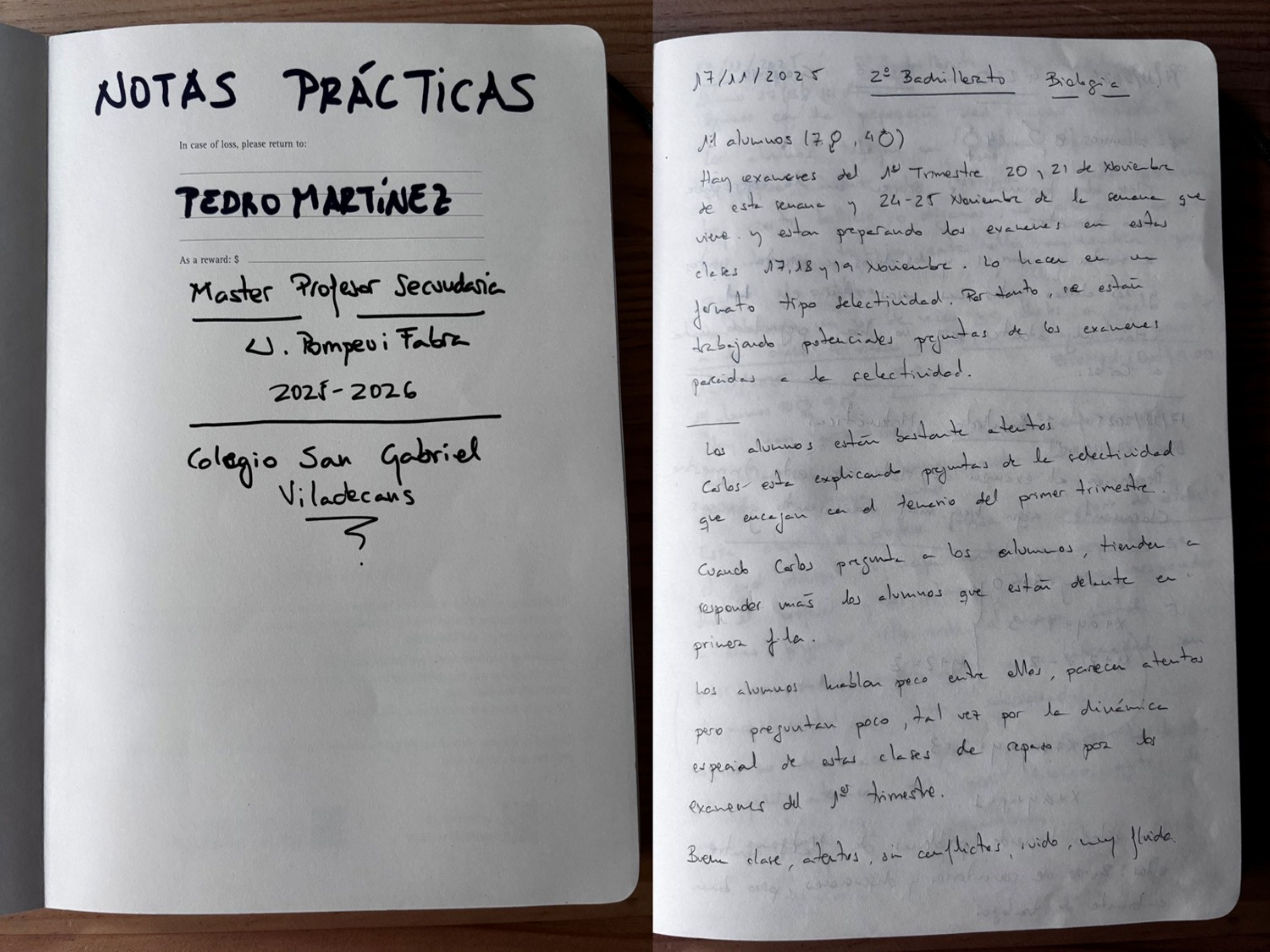 Portada i primer dia